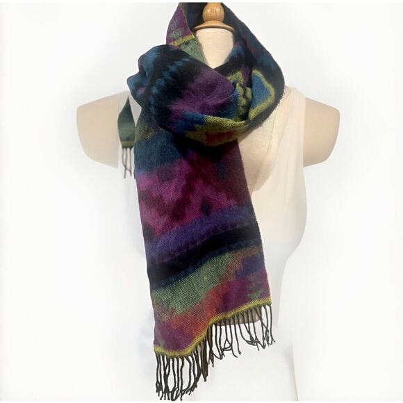 Softer Than Cashmere Aztec Western Print Scarf - Picture 1 of 9